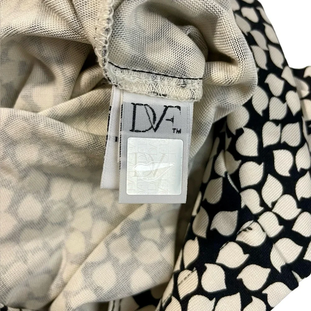 Diane Von Furstenberg Silk Anna Jersey Long Sleeve Shirt Dress Size 6 - Picture 6 of 7
